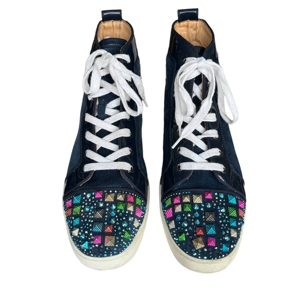 Christian Louboutin Mixkeolouis Flat Suede Multicolor Sneakers - Picture 3 of 16